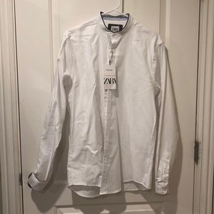 Zara men white shirt